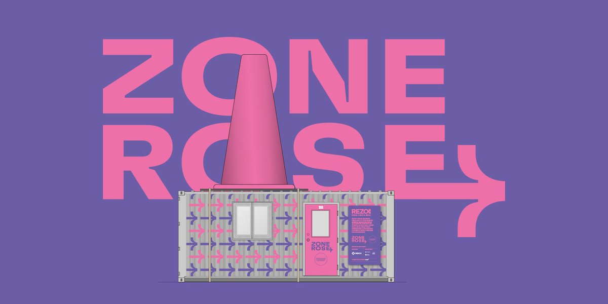 upperkut's tweet photo. Upperkut et RÉZO lance « La Zone Rose » au Village! 
Un espace de discussion sans préjugés et un service de #dépistages VIH/ITSS sans RDV. Le conteneur avec cône rose symbolise écoute et #solidarité. Bravo à RÉZO pour cette belle initiative.
👉https://t.co/C2m0V69OKX https://t.co/u05KKdVXpw