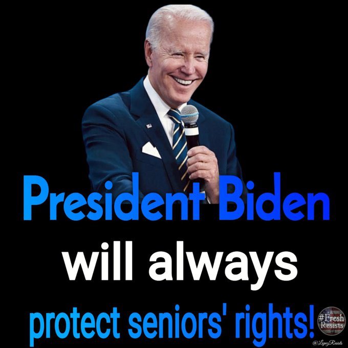 Republicans don’t care about seniors. 

They laughed at Paul Pelosi, a senior citizen after he was brutally attacked. 

They want to steal social security and they voted against lowering prescription costs. 

A vote for Democrats will ensure our seniors age with the dignity and