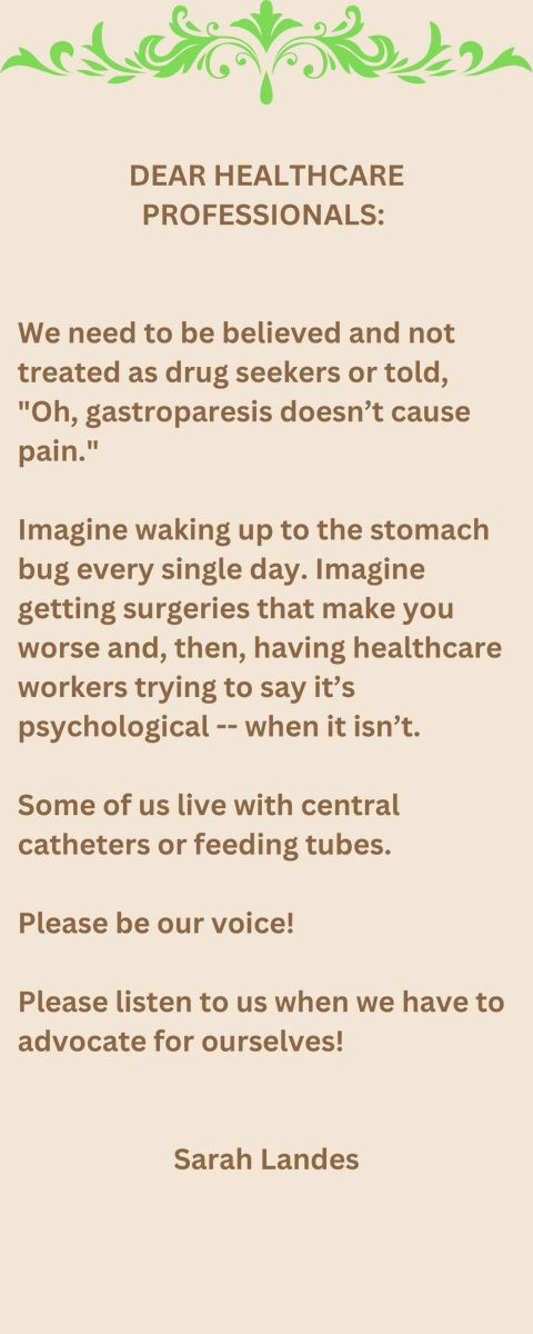 melissarvh's tweet photo. #GPFullLife4Me #Gastroparesis #CureGP https://t.co/rgZTerBVA6