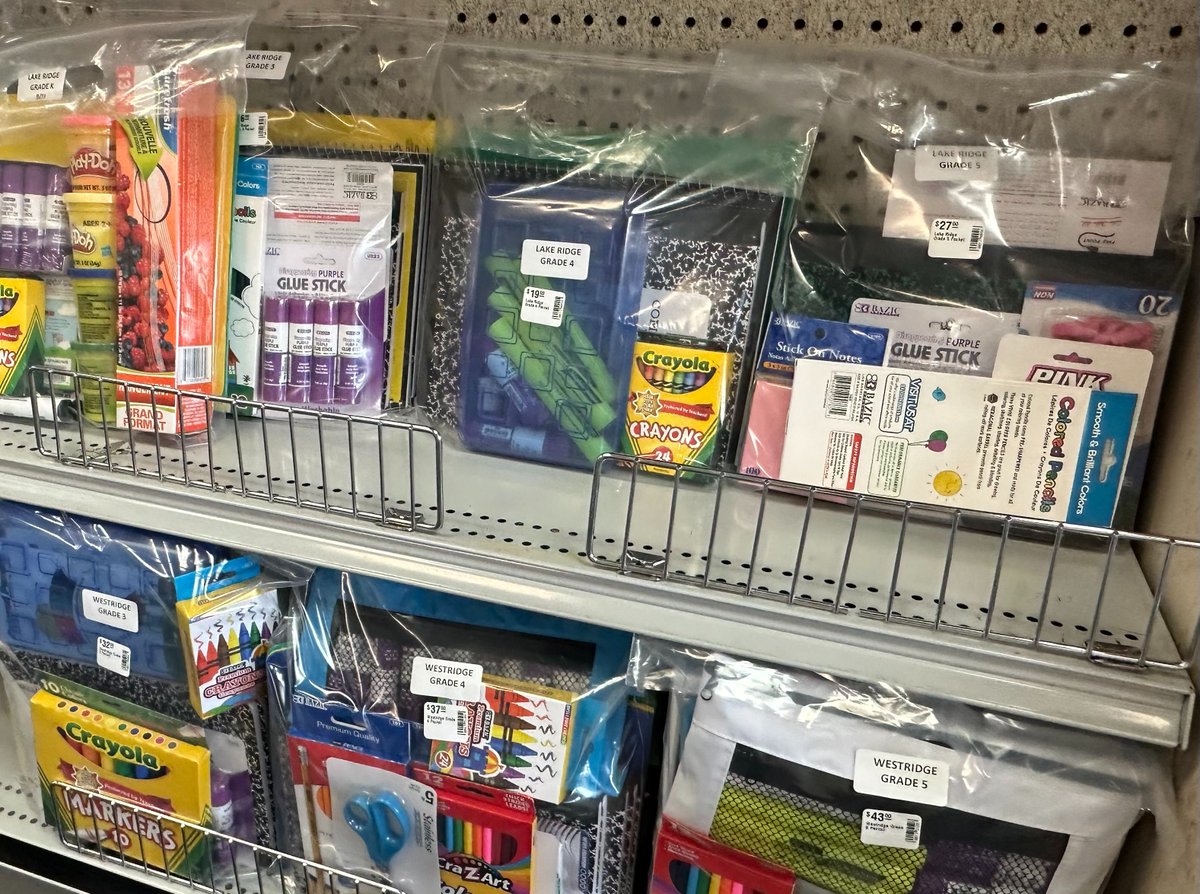 🎒📚 Make back-to-school shopping a breeze! Grab our ready-made school packets, tailored for every grade. Just pick up, pay, and go. Let's simplify your checklist! Call ahead and we will have it ready for you. #BackToSchoolMadeEasy #QuickPickPackets 🛍️✏️