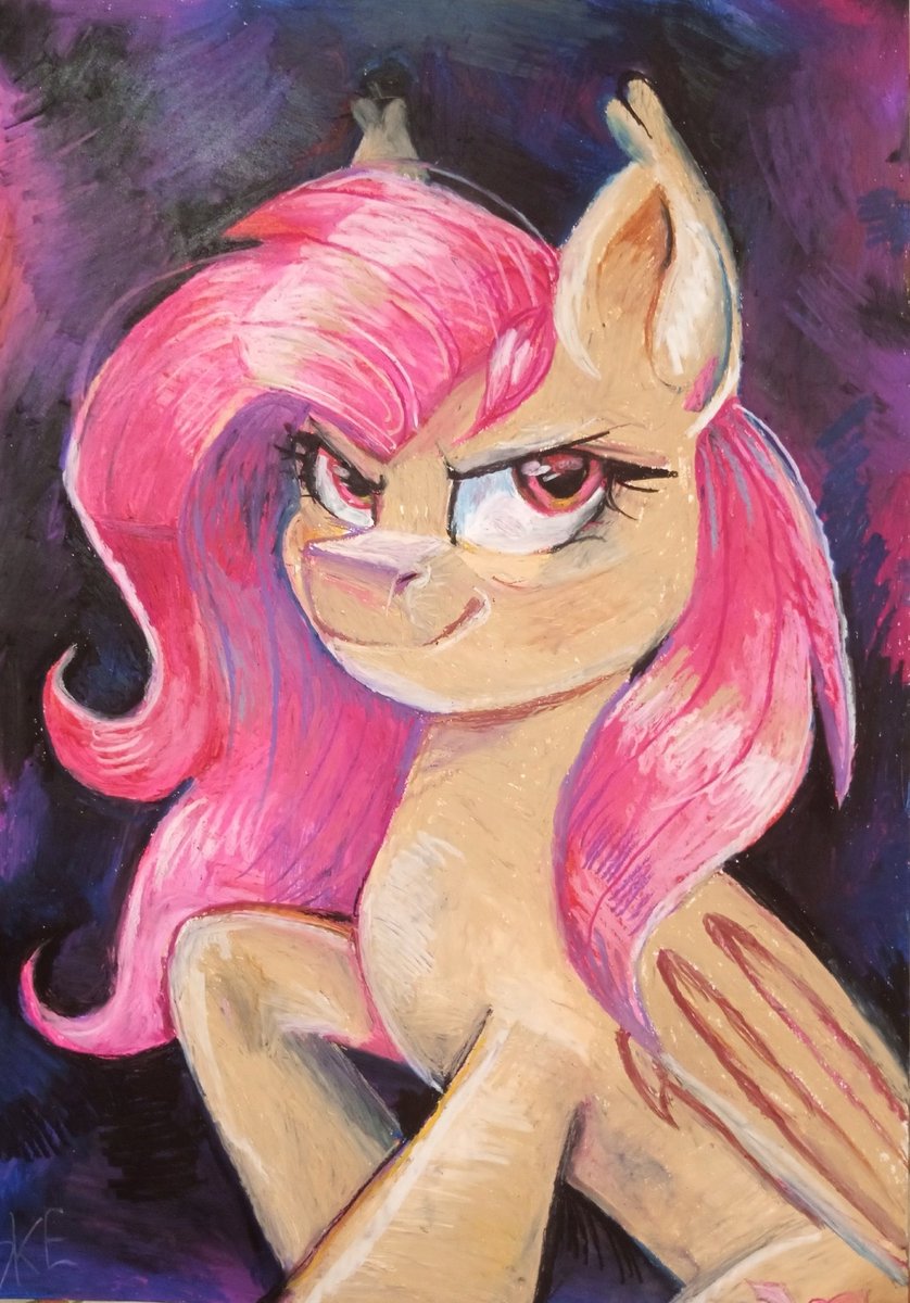 Skeesla's tweet image. #art #mylittlepony #flutterbat