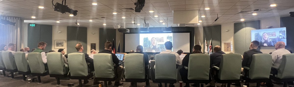 ChesterfieldO6's tweet photo. The 2023 @ADC_Australia Strategos course is underway. Thanks @bec_shrimpton, @Adam_P_Lockyer, and Dr John Lee for a great panel discussion yesterday. 

@HalBrands is coming up later this morning to talk about grand strategy and statecraft… and to give us his tips on the @FIFAWWC https://t.co/DLrwFvN1Y0