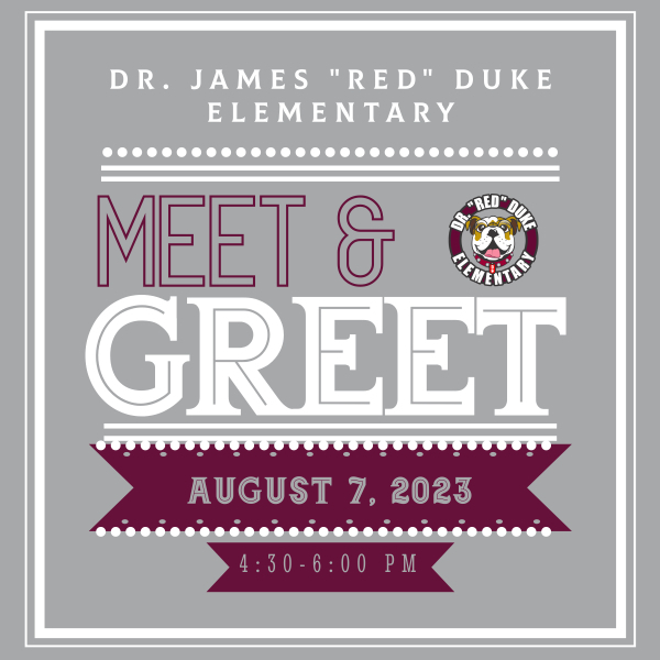 Meet the Teacher is TONIGHT!  Doors will open at 4:30pm.  Due to the extreme heat, please wait in your cars until 4:30 as we will not be able to open the building until 4:30,