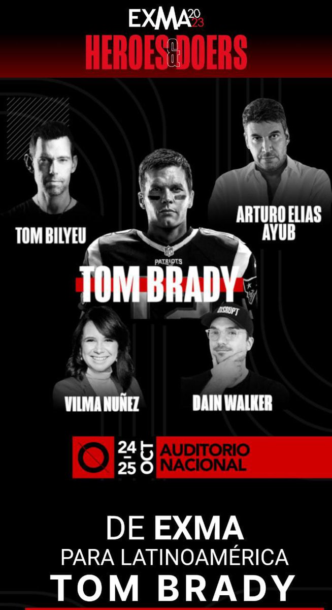 Somospats_'s tweet photo. Tom Brady estará en el Auditorio Nacional 😱😱😱😱 https://t.co/YkqXXOAKKe