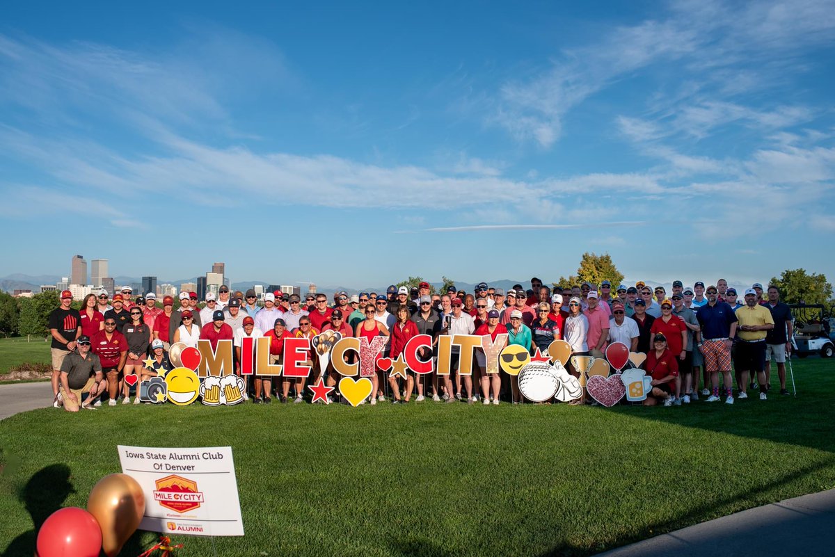 isualum's tweet photo. Last week @ISUAlumniDenver hosted its 34th annual scholarship golf tournament, supporting incoming Iowa State freshmen from Colorado! 

#CyclonesEverywhere #MileCyCity https://t.co/Hgz0qroZgF