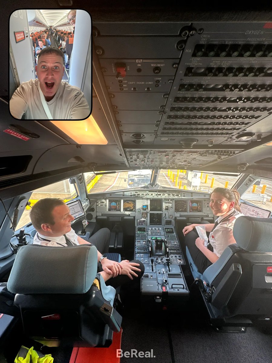 My favourite BeReal so far! Thanks easyJet! 🧡<a href="/BeReal_App/">BeReal.</a> <a href="/easyJet/">easyJet</a>