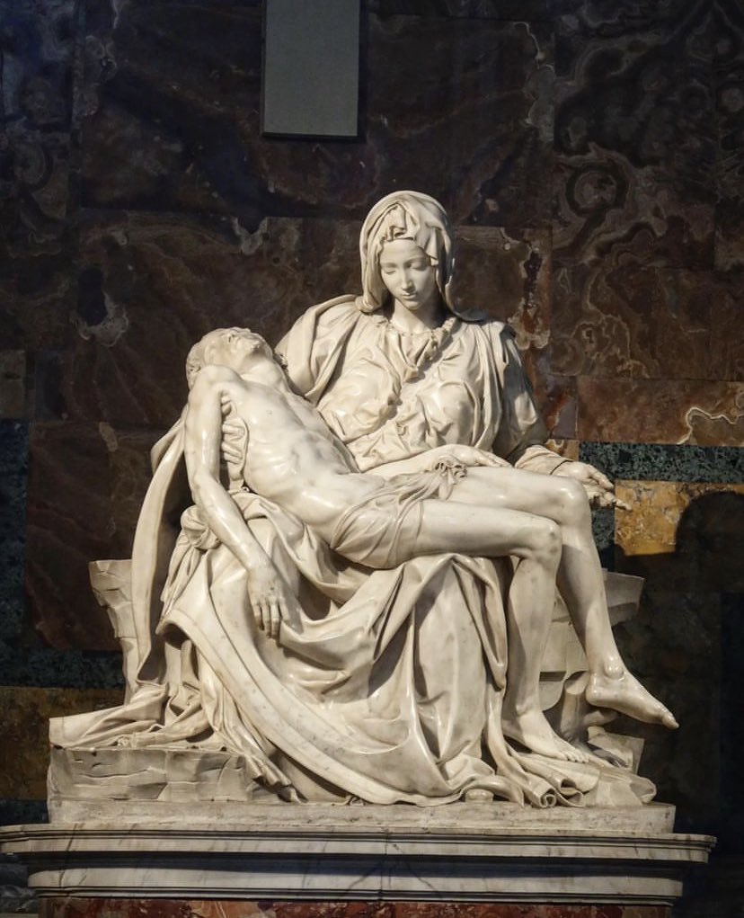Michelangelo Buonarroti - The Madonna della Pietà, 1498–99, Basilica Papale di San Pietro, Vatican City