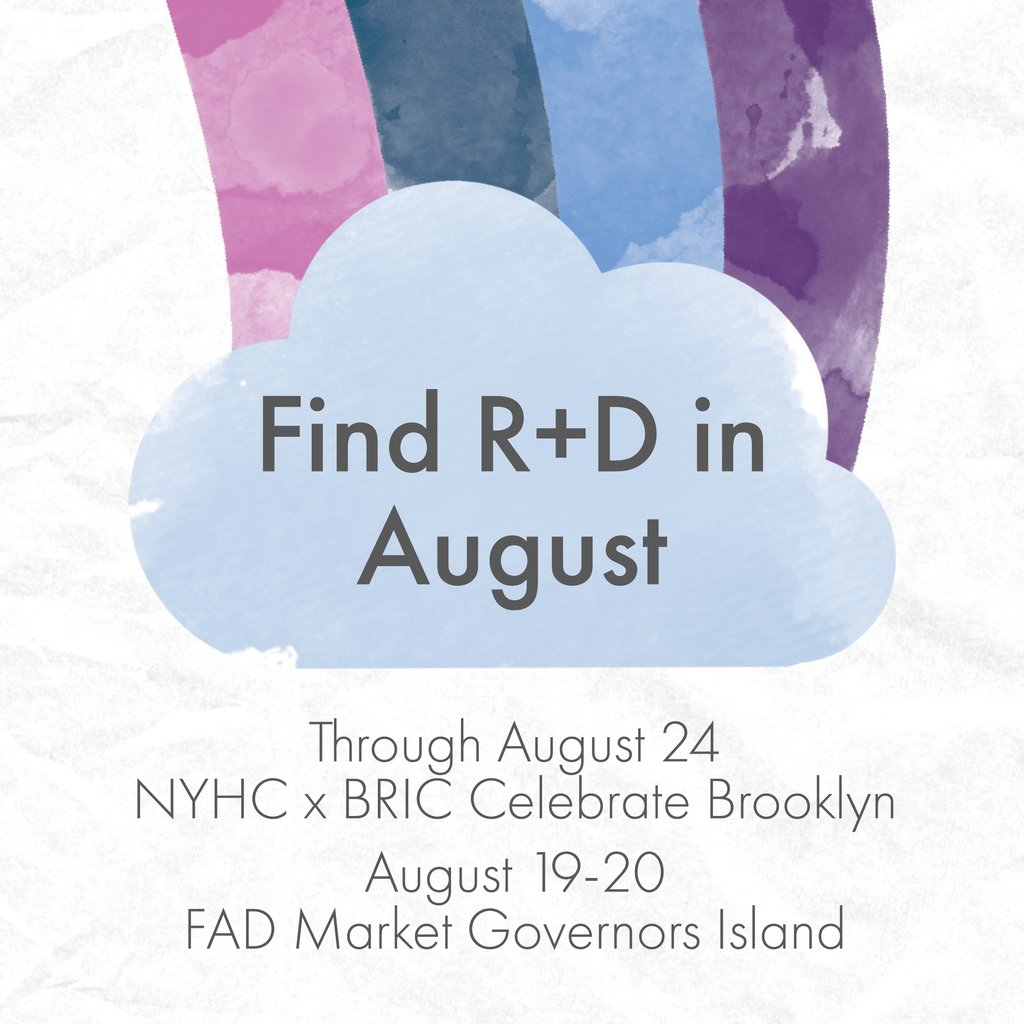 rplusddesigns's tweet photo. We're back out there for August!
๐Stop in the merch booth with @nyhcollective for the final @briccelebratebk shows! ๐ถ
โด๏ธThen find us for @FADmarket on @governorsisland under the beautiful tree lined King Ave! ๐ณ
#ThingsToDoInNYC #AugustEvents #CraftEvents #ShopSmall #RPlusD https://t.co/i0GUIedaxH