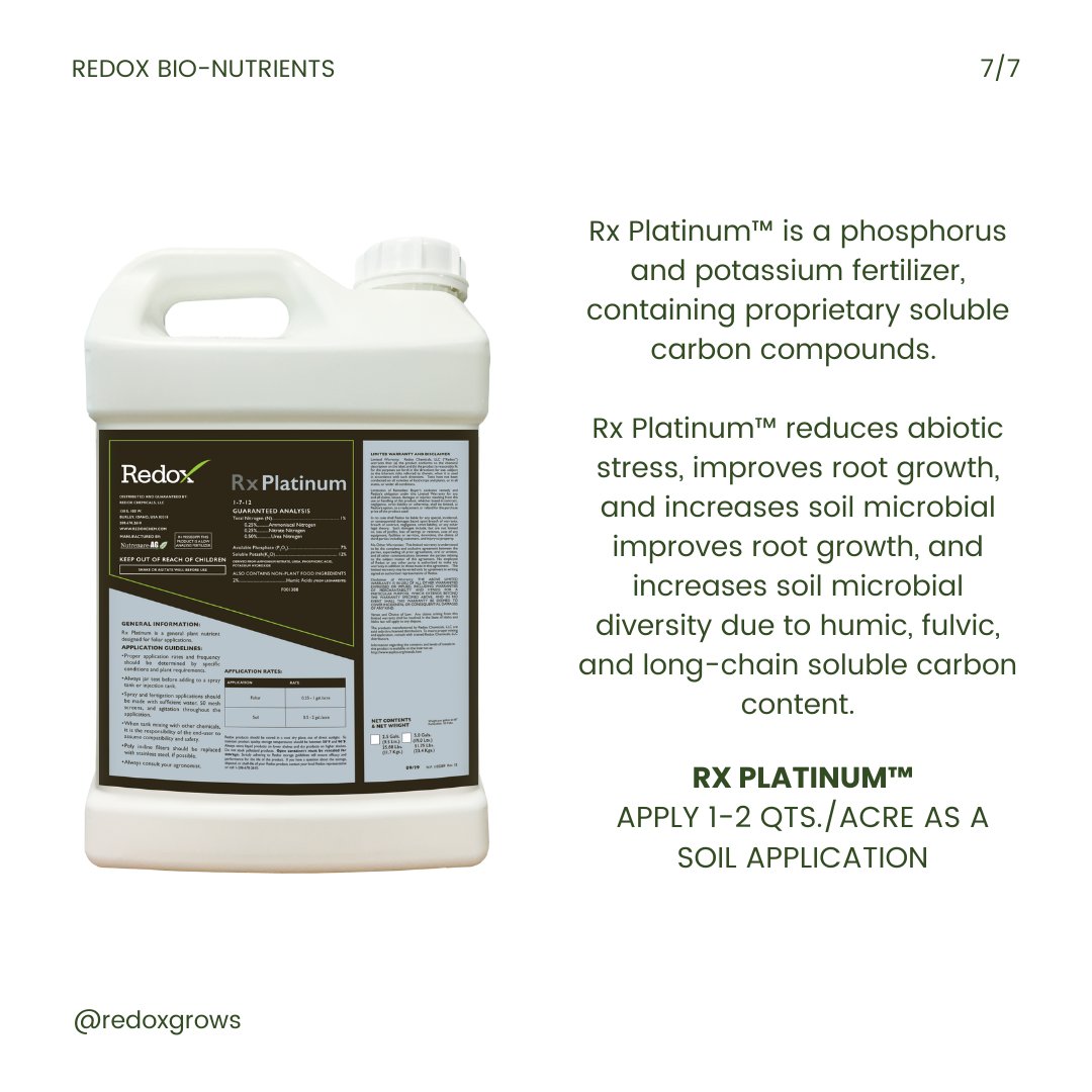 redoxgrows's tweet photo. Root growth, especially early season, occurs under naturally adverse conditions in the soil and this stress point demands abundant energy.

Redox has several market-leading phosphorus technologies: 
Rootex™, Rootex™ Flowable, and Rx Platinum™. https://t.co/ATOb1Flx9n