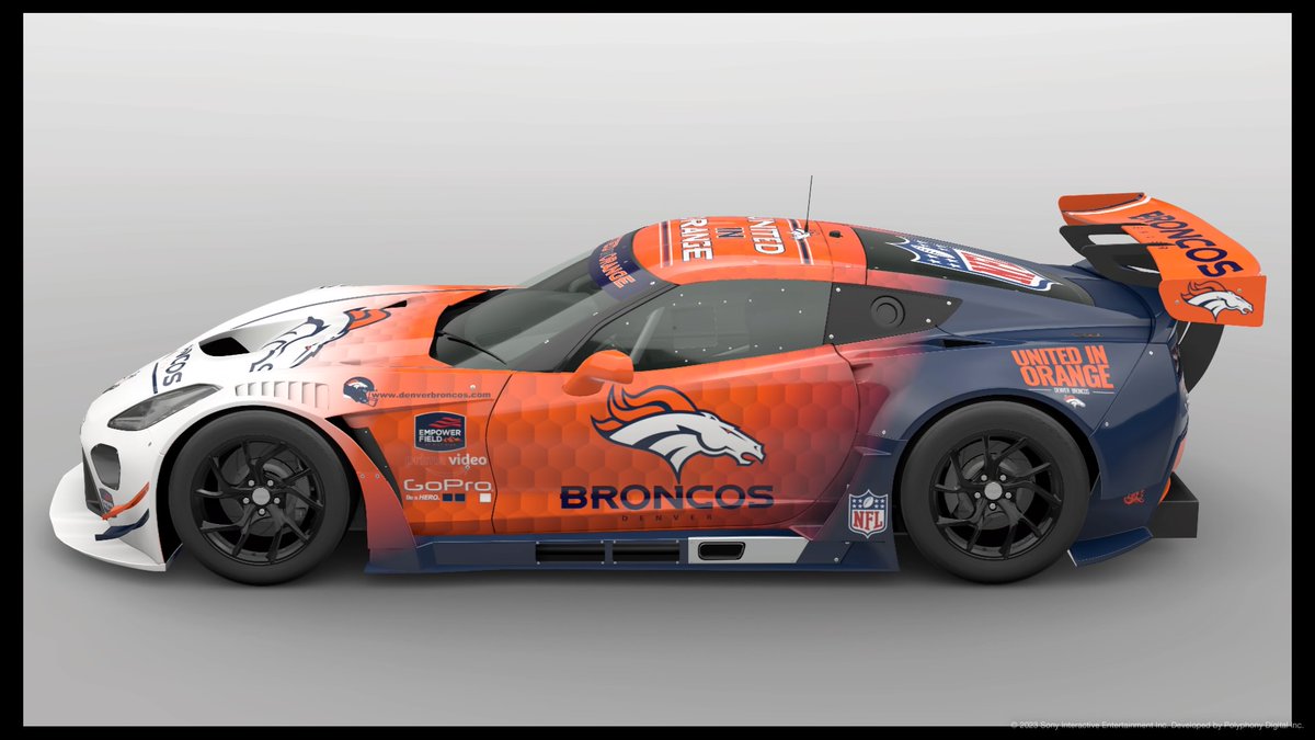 Nerdy_Graham's tweet photo. Denver Broncos corvette C7 GR3
#GranTurismo #GT7 https://t.co/HGiBQPaFpS