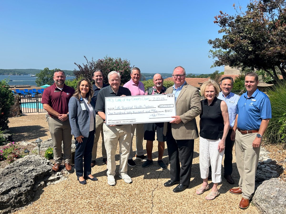 HK’s committee recently presented a check for $160,000 to Lake Regional Health System. Please read the full story at lakeregional.com/HKsCheck