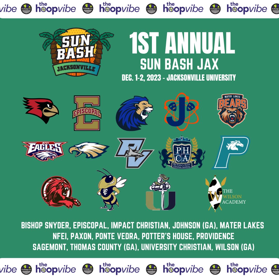 The 1st annual #SunBash Jacksonville field is set.