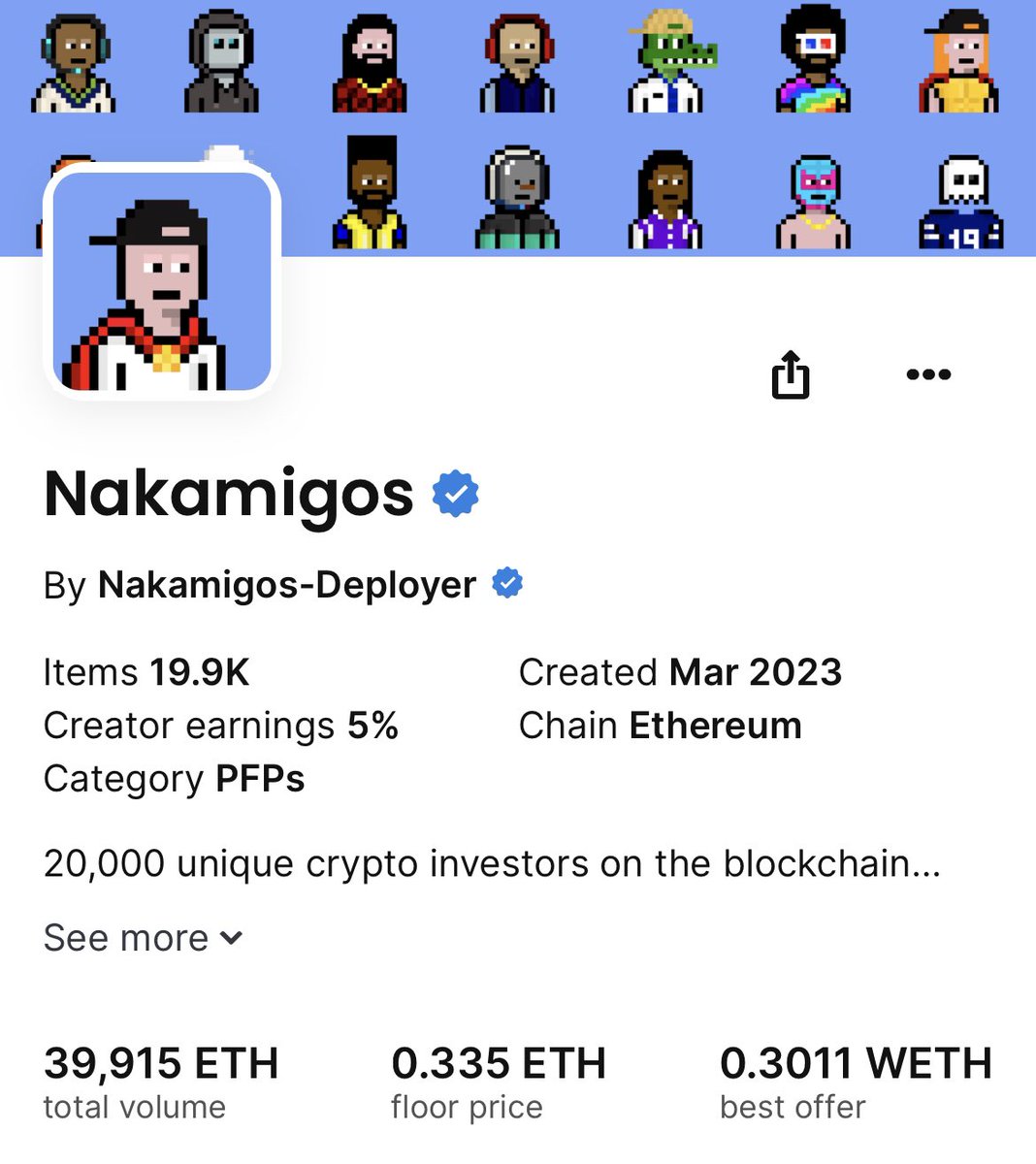 You have .35 $ETH to spend but you have to buy one of the projects below… 👇

Which one are you buying, BEANZ by <a href="/Azuki/">Azuki</a> or <a href="/Nakamigos/">Nakamigos</a>? 👀