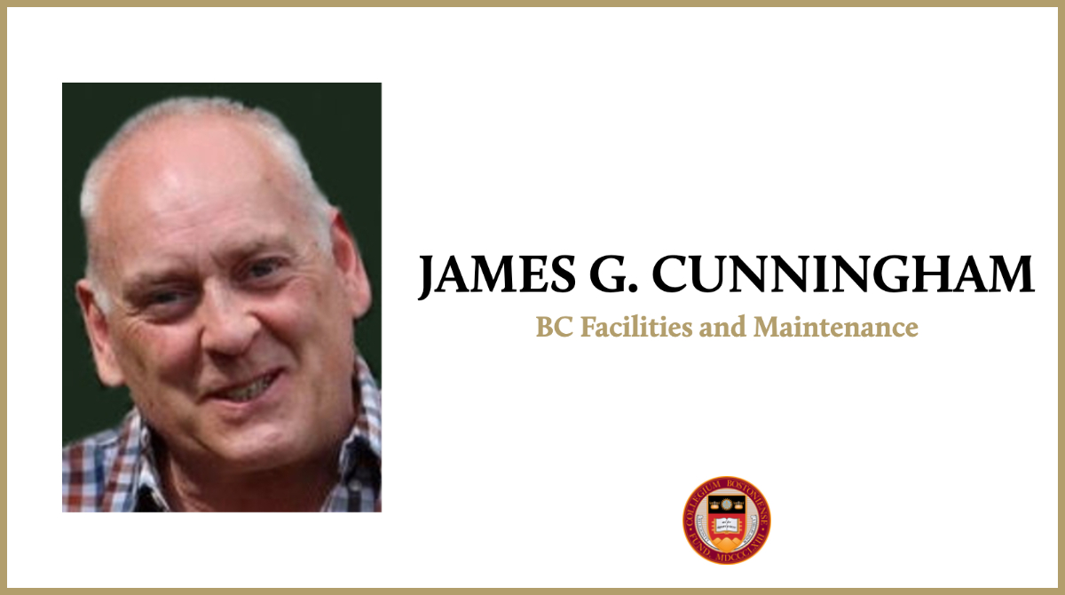 Boston College custodian James “Jerry” or “Jimmy” Cunningham - a mainstay of Conte Forum for many years - died on August 1 at the of age 61. A funeral Mass will be celebrated on Wednesday. In Memoriam: on.bc.edu/43YO7OH
