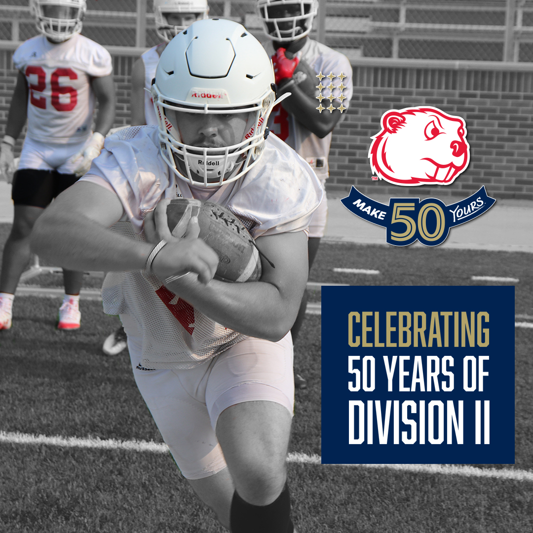 Minot State football kicks off fall camp as NCAA Kicks off Division II 50th celebration! #WADL #BuildTheDam #DII50