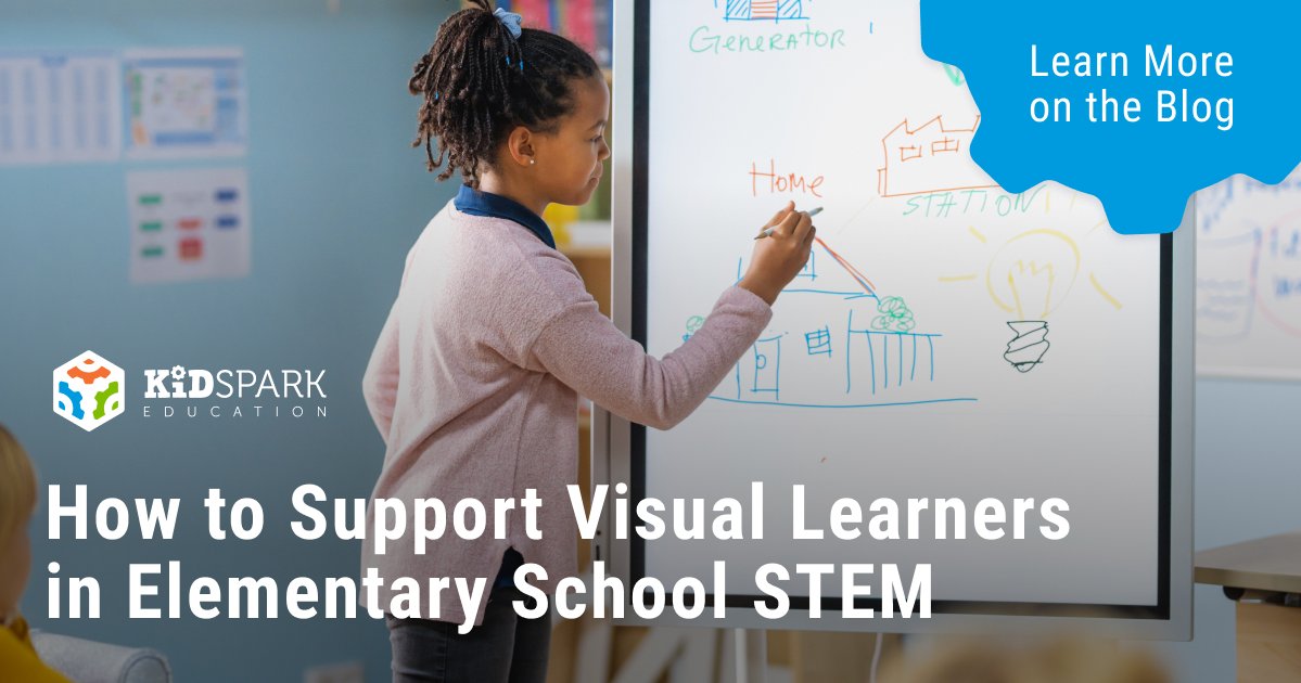 Visual learners experience the learning process in a distinct way from their peers. In this blog post, we break down the unique experience of visual learners and how that can affect elementary school students as they learn STEM. hubs.ly/Q01Z-NL-0