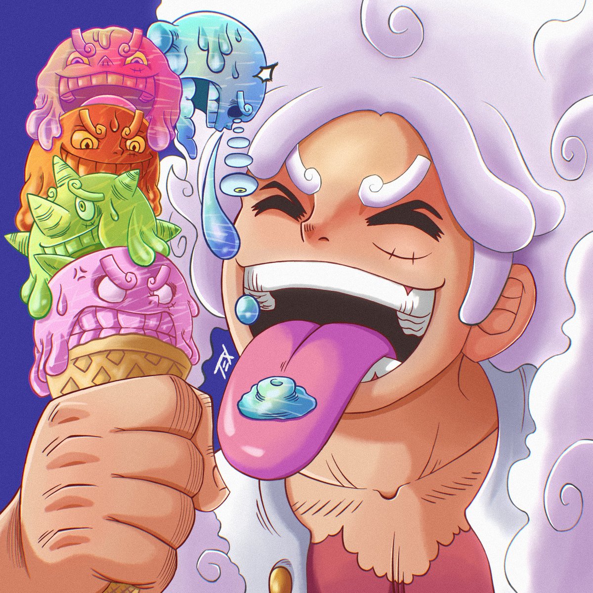texdrawz's tweet photo. My Version of LUFFY GEAR 5!! SHISHISHISHI
#ONEPIECE 
#ONEPIECE1071 
#ルフィ  #ギア5 
#ONEPIECE1090
#バギー誕生祭2023 
#luffy #luffygear5 https://t.co/dQ0ccarXah
