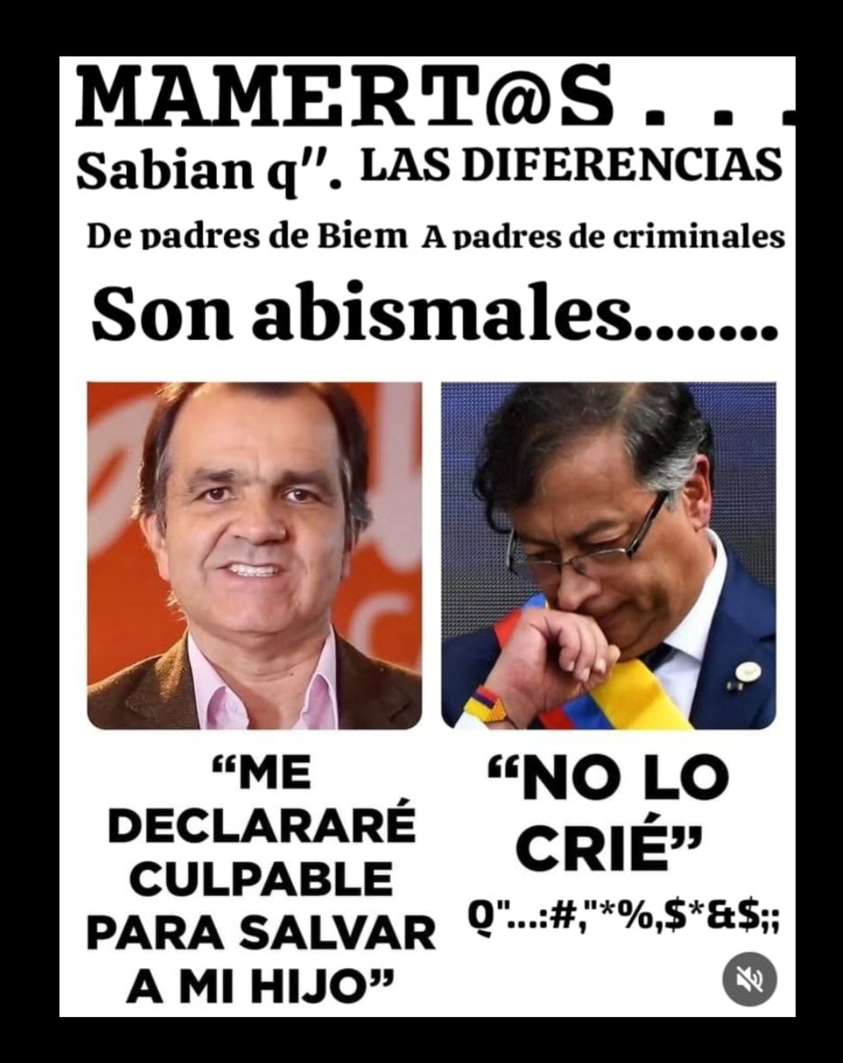 LemaPuerta9676's tweet photo. #PetroCriminalDeLesaHumanidad Ey #MamerPetrista vea la diferencia entre un padre #DeBien y un padre #Narcoterrorista 👇 https://t.co/bEUnXgR986