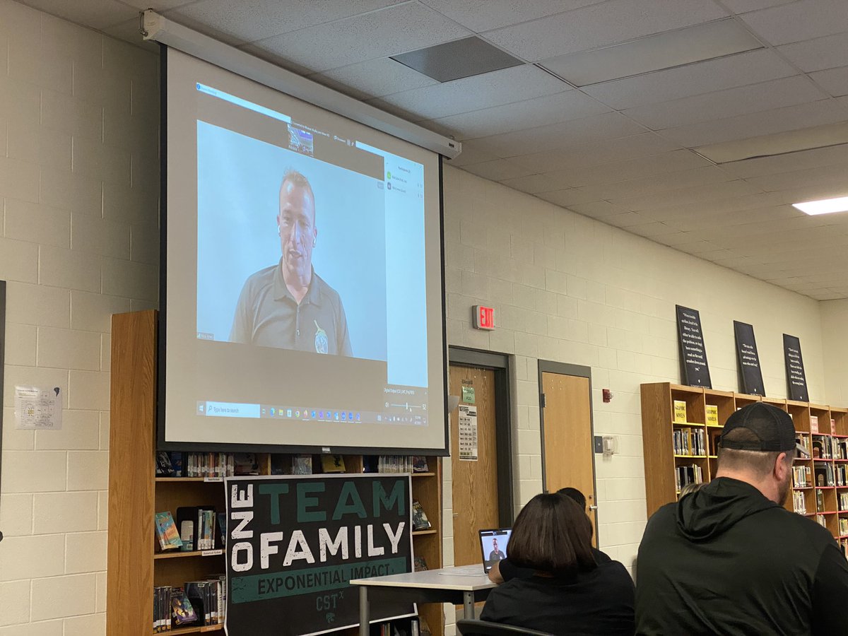 CSTWildcatsMS's tweet photo. Former CST student, now ret. Marine Staff Sergeant, Nick Jones, shared his story w/staff. He is president/founder of Talons Reach Foundation.TRF serves sp. ops community-helping recover body, mind, spirit after combat. He is making an #exponentialimpact. 🇺🇸💪@olatheschools proud. https://t.co/7OcttpzEiQ
