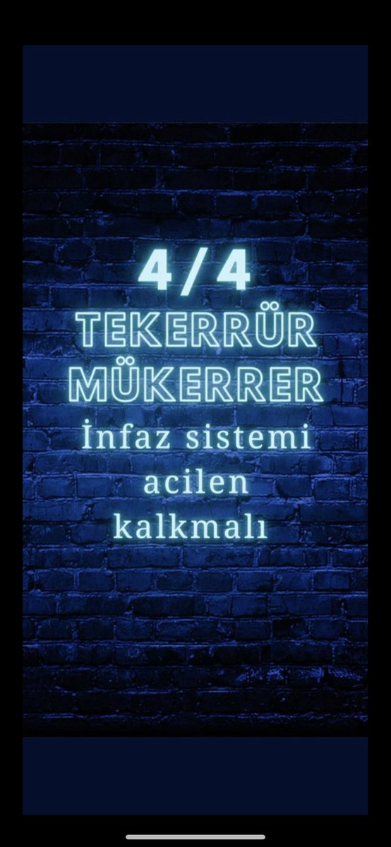 <a href="/yilmaztunc/">Yılmaz TUNÇ</a> <a href="/RTErdogan/">Recep Tayyip Erdoğan</a> #AdaletNetOlmalı

TCK 58 Madde değil ZULÜMDÜR ‼️

“Terörün” 4/3 ve denetim hakkı olduğu bu sistemde

2. Mükerrer basit kamu davalarıyla 
Hem 4/4 ceza alır‼️
Hem açık ve denetim hakkı olmaz‼️
Hem yasadan yararlanmaz‼️

<a href="/yilmaztunc/">Yılmaz TUNÇ</a> <a href="/avabdullahguler/">Abdullah Güler</a> <a href="/ramazancan0071/">Ramazan CAN🇹🇷</a> <a href="/cuneytyuksel_/">Prof. Dr. Cüneyt Yüksel</a>
