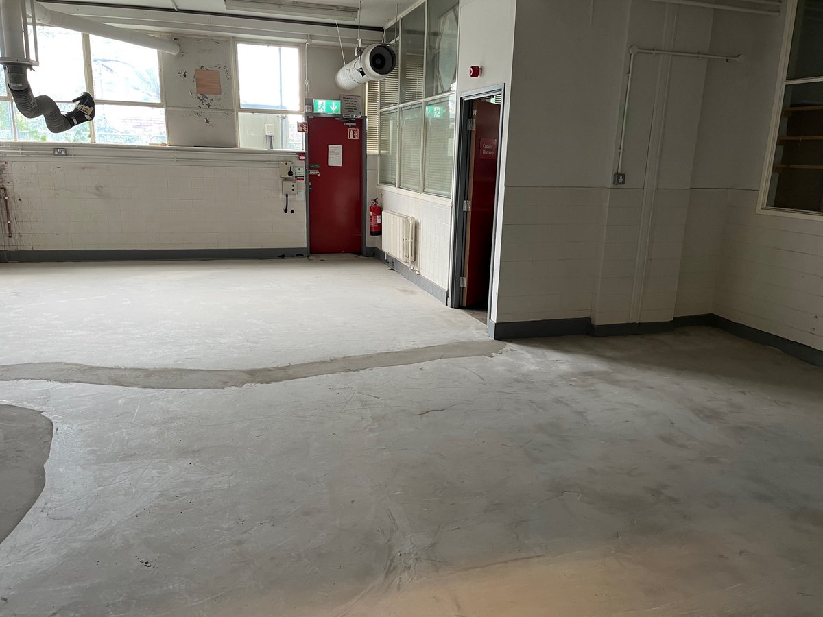 Our spaces @StaffsUni have now been gutted ready for renovations and decoration including:

Re-felt and insulation of the roof.
LED lighting 
Full renovation to all floors
Refurbishment of the existing  windows
Upgrade to the exterior.
Secondary glazing
New kitchen area