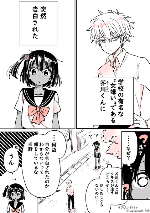 学校で有名な女嫌いくんに告白された(1/4)