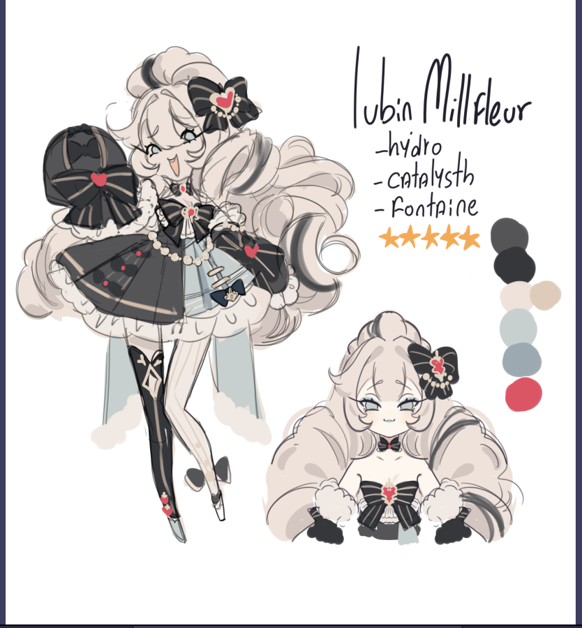 quick idea for a Genshin Impact oc, she is a famous perfumer or something