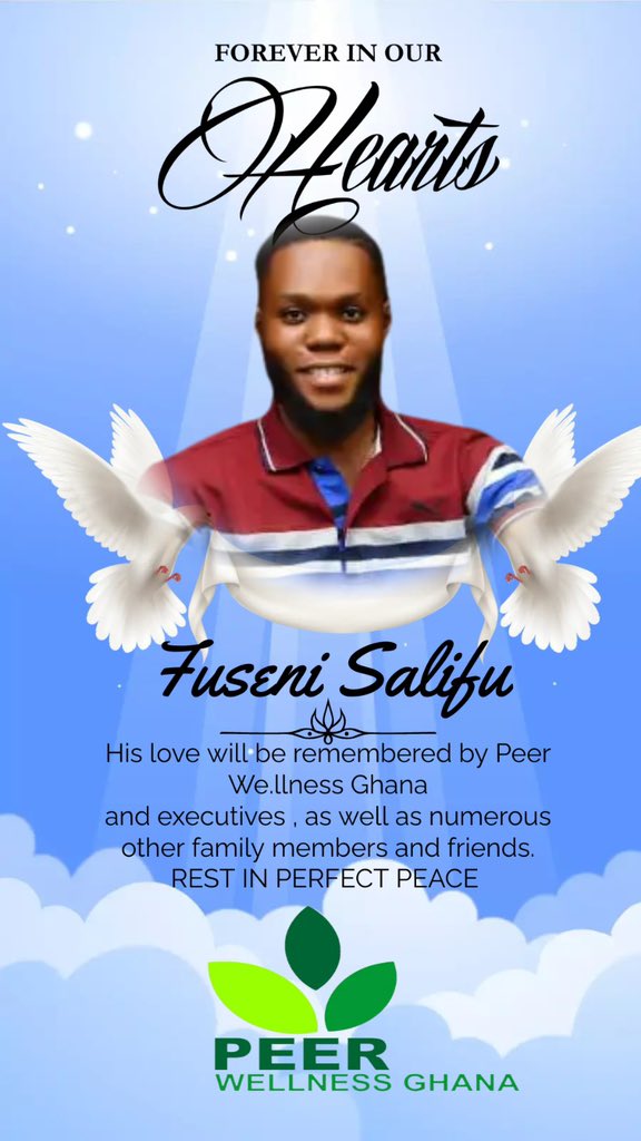 peergh22's tweet photo. *Obituary Notice*

*Due to the sudden demise of our ever hardworking welfare director.*
*The executives of Peer Wellness Ghana would like to mourn the death of our brother by suspending all our programs and health education till 20th August 2023.* https://t.co/4qk8XrKszg