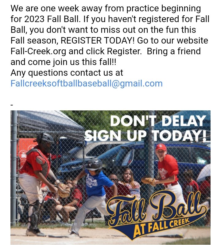 Fall Creek Baseball & Softball (@softballfall) on Twitter photo 