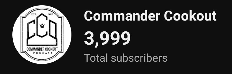 CCOPodcast's tweet photo. 1 away from 4k!
Let's get there today. Everyone in #CCONation, share the show with a few friends. https://t.co/q1yrZkpwqu