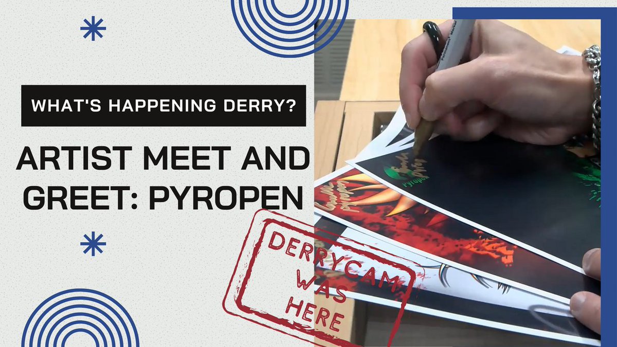 Are you a fan of anime? Or just love the art style? Check out our coverage of the meet and greet with local anime artist, Pyropen, during their trip to Geeks-ter 
derrycam.org/pyropen/