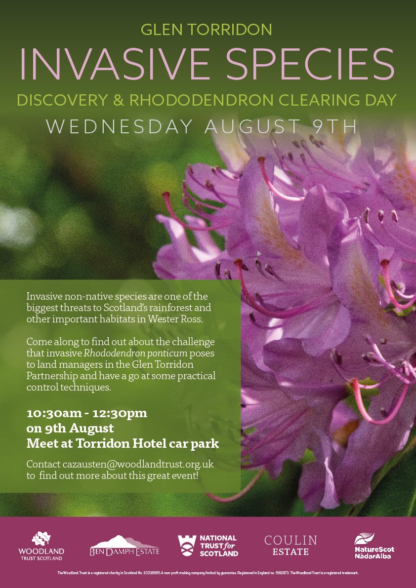Ben Damph Estate (@bendamph) on Twitter photo Come along to our #rhododendron discovery day and find out how you can help clear an invasive species so important wildlife habitat can return @WoodlandTrust <a href="/N_T_S/">National Trust for Scotland</a> #woodland #trees Come along to our #rhododendron discovery day and find out how you can help clear an invasive species so important wildlife habitat can return @WoodlandTrust <a href="/N_T_S/">National Trust for Scotland</a> #woodland #trees