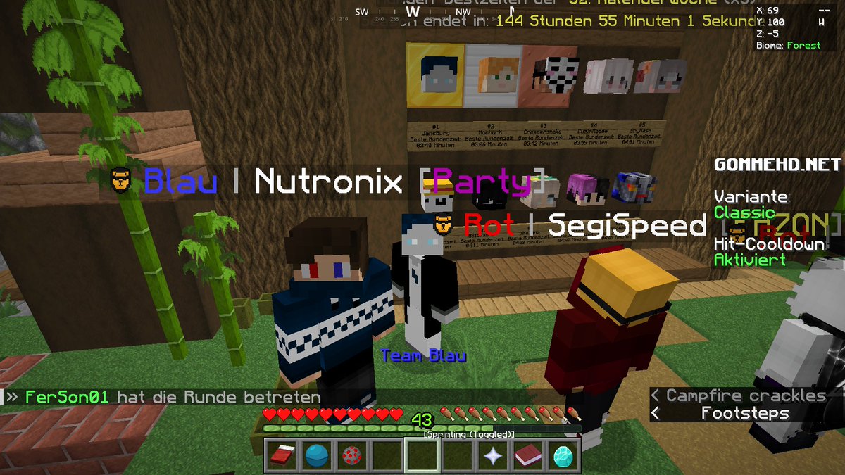 JWohltjen's tweet image. Top 1 gehört uns!
#GommeHD #MinecraftBingo #Minecraft