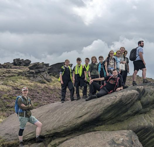 1st Thringstone Scouts (<a href="/LeicsScoutMedia/">Leics Scouts Media</a>) at <a href="/Gradbachscouts/">Gradbachscoutcamp</a> taking a well earned break and photo opportunity on a days walking around our stunning countryside. #summercamps2023