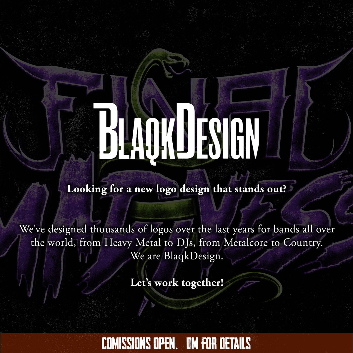 🔥 Logo Design for Final Madness from Germany 🇩🇪
🎸🔥 2000+ bands worldwide trust me with their logos! Let's rock yours too!

✨ DM me for details and let's create something extraordinary together! 🚀

#rockmusic #metalmusic #bandlogo #musicdesign #FinalMadness