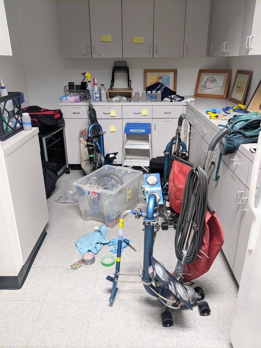 Turned the office kitchen into an HVS3 repair shop today. My fingers are raw and things are held together with zip ties and duck tape but we have three fully functional vacuums now baby 🤓#gradstudentsmakeithappen 
<a href="/CERCH_UCB/">Center for Environ Research & Children's Health</a>