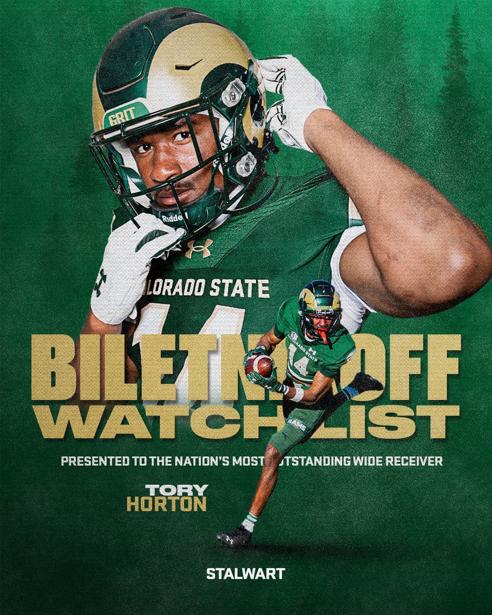 𝘼𝙣𝙤𝙩𝙝𝙚𝙧 𝙊𝙣𝙚 👀 It's the third preseason watch list for @ToryHorton11, and Ram fans know all about this one❗#WRU » csura.ms/3Yrsi9l