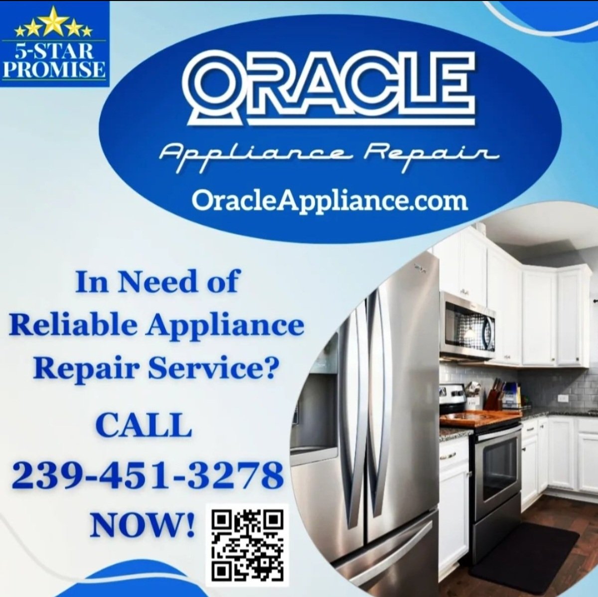 oracleappliance's tweet image. Need reliable refrigerator repair services? Oracle Appliance is here to help! Call/text239-451-3278 to schedule an appointment or book online at Oracleappliance.com.  #RefrigeratorRepair #ApplianceRepair  #FridgeProblems #BrokenRefrigerator #FridgeHelp  #IceMakerRepair