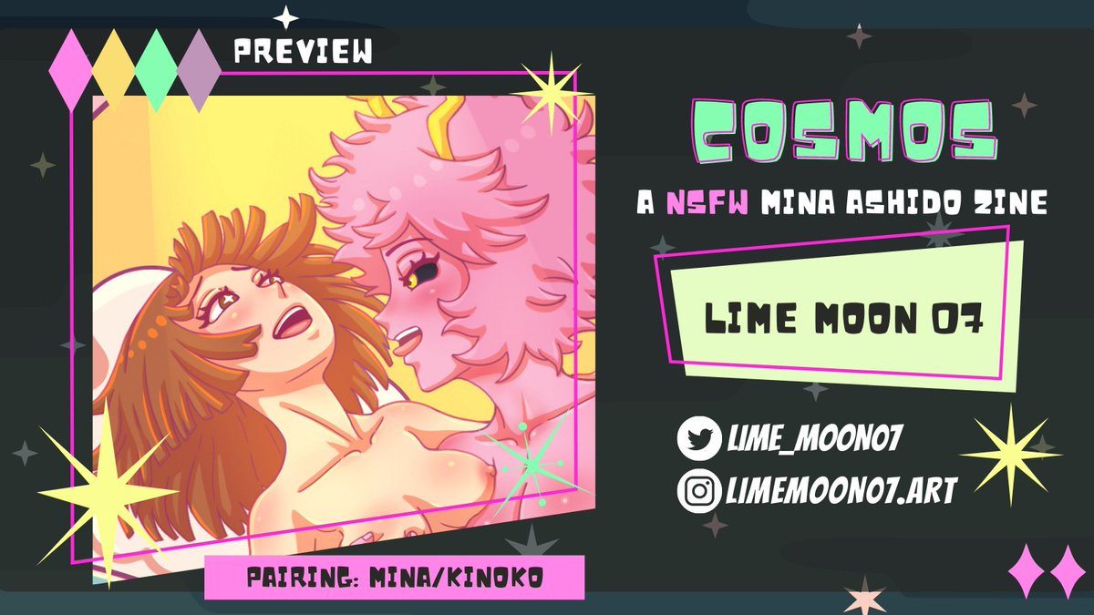 My second preview for <a href="/StarburstZine/">💫 Starburst 💫 Zine Release 💖</a>! This is a glimpse for the illustration I did for COSMOS, the adult Add on of the zine. The zine is free to download!

#ashidomina #mina #bnha #mha #myheroacademia