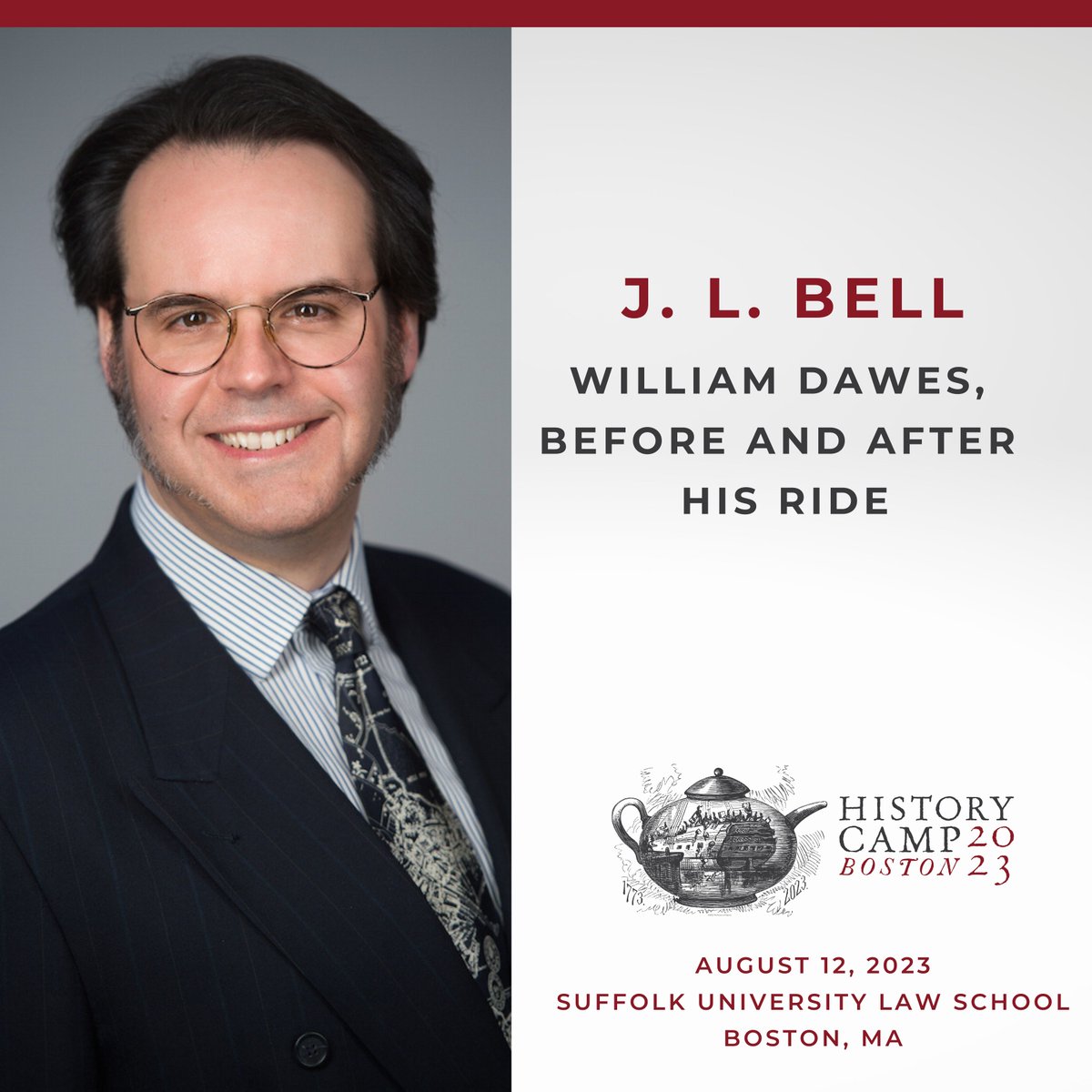 Join us when J. L. Bell, author of The Road to Concord: How Four Stolen Cannon Ignited the Revolutionary War, presents “William Dawes, Before and After His Ride' at History Camp Boston 2023 on August 12. See all 50 sessions and presenters and register here: ...