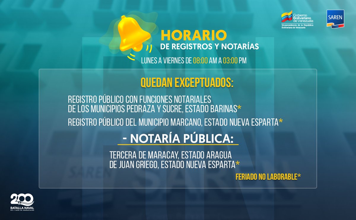 Saren_ve's tweet photo. #Entérate 👉 El @SarenVzla informa que prestará atención a los usuarios desde el lunes #7Ago hasta el viernes #11Ago desde las 8:00 a.m. hasta las 3:00 p.m.

Más detalles aquí: https://t.co/WgRXLzwH5j 

#PuebloVamosConTodo https://t.co/CX9JlesKDO