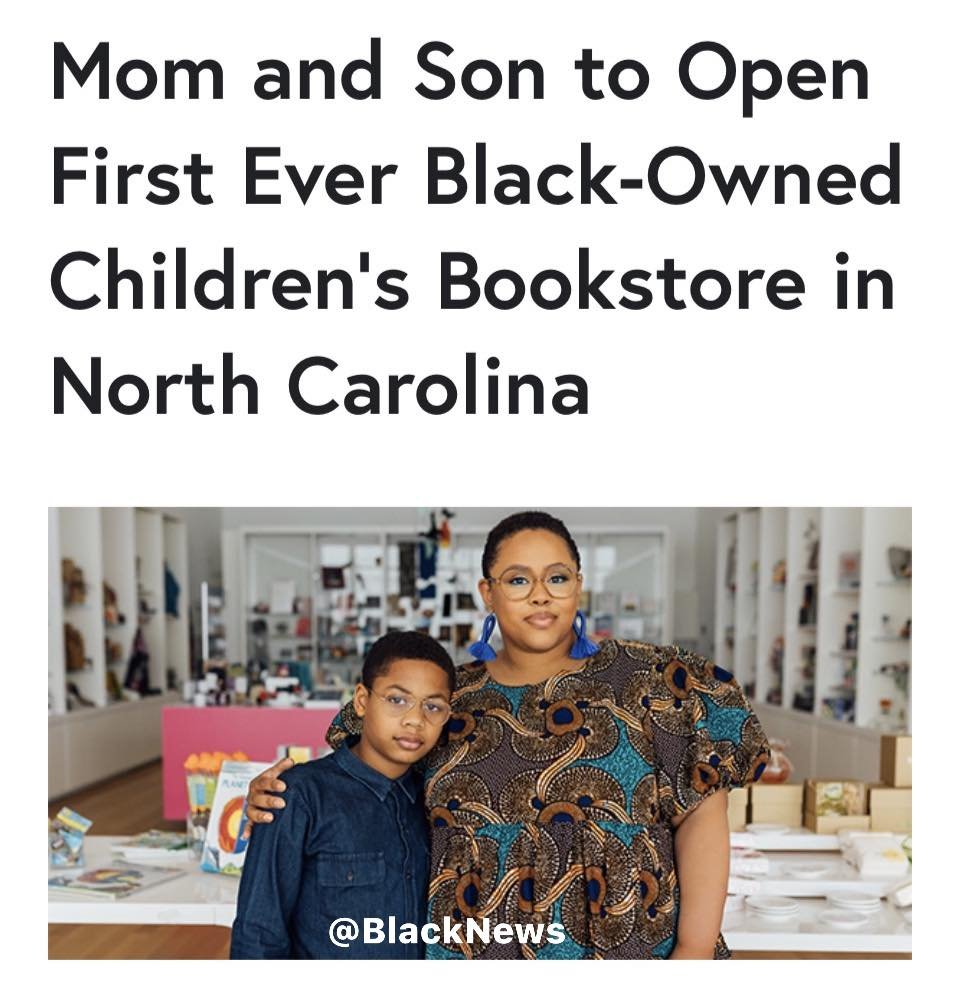 Mom and Son to Open First Ever Black-Owned Children's Bookstore in North  Carolina