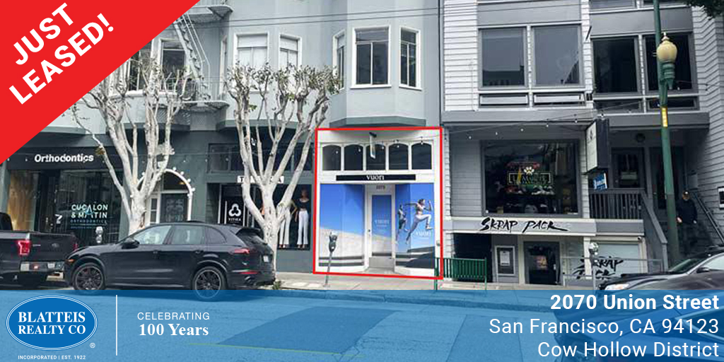 Just leased in Cow Hollow District! #cowhollow #cowhollowdistrict #unionstreet  #sanfrancisco #sanfranciscobayarea #sanfranciscorealestate #realestate #commercialrealestate #leased #DoneDeal