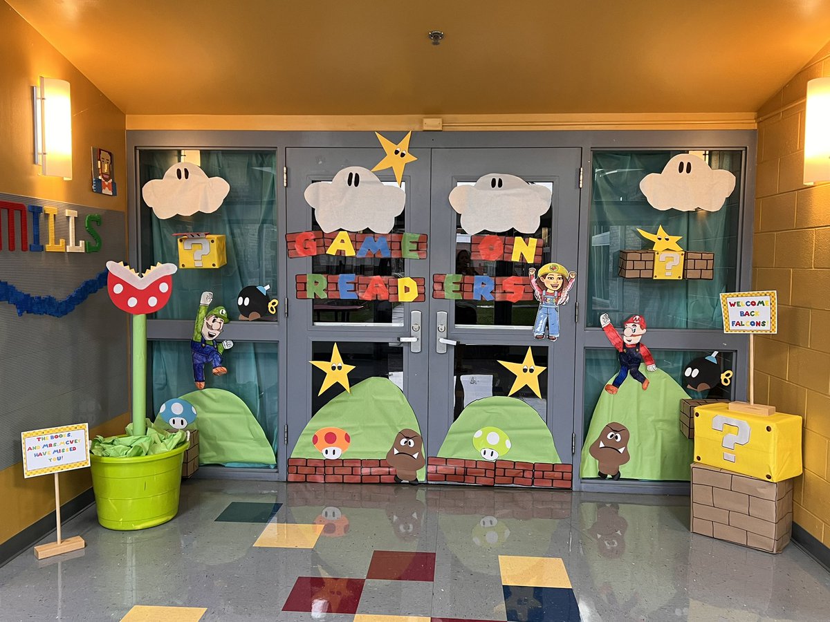ashleymcveyMRS's tweet photo. Game on Readers!  It’s time for another great year in the library. @MillsRiverSch #THEPlacetobe https://t.co/kMFvw2kwbr