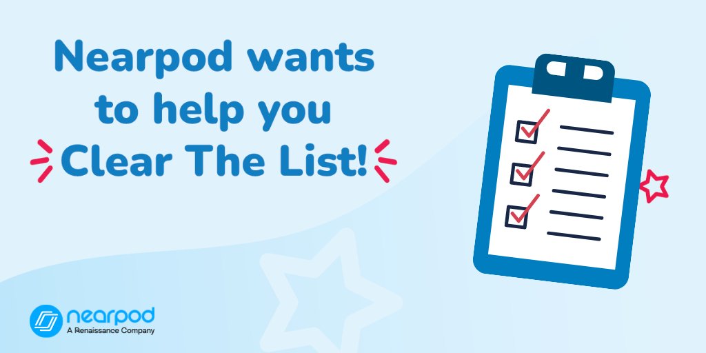 Hey educators! We're joining the fun & want to help clear some items from your #TeacherWishlist! 🎉 To enter: ✨ Follow @nearpod, retweet, & like this post ✨ Reply with one thing you're looking forward to this school year & your wishlist link! We'll randomly select some of you…