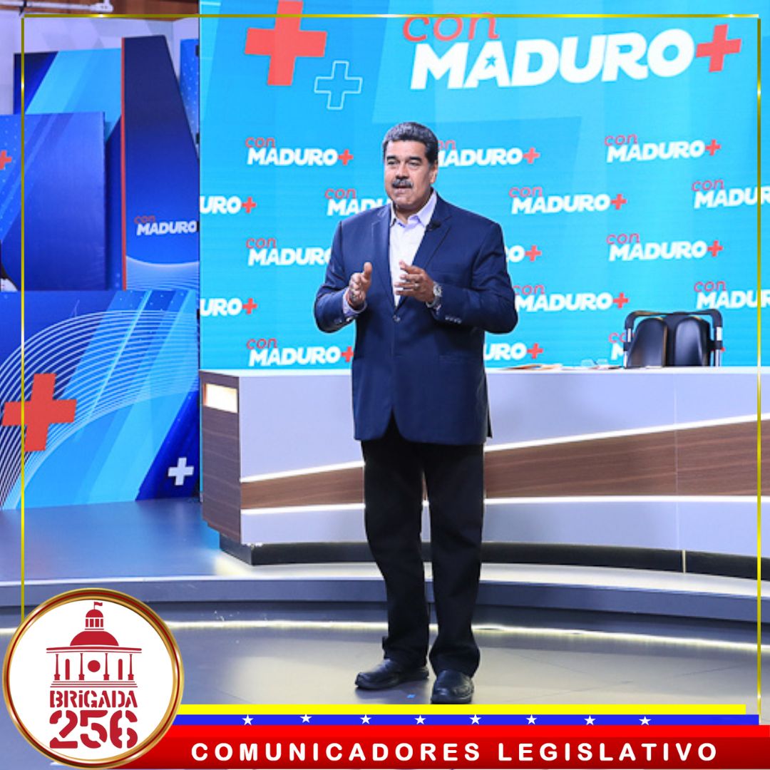 ComLegislativos's tweet photo. #7Ago 🗣️🇻🇪 ¡Pendientes! Te invitamos a ver la 12va. edición de .@ConMaduroMas_ El encuentro es hoy a las 7:00 p. m. con más juventud, poder popular y trabajo.
#PuebloVamosConTodo
#ComunicadoresLegislativo
.@NicolasMaduro https://t.co/fHjySemfqo