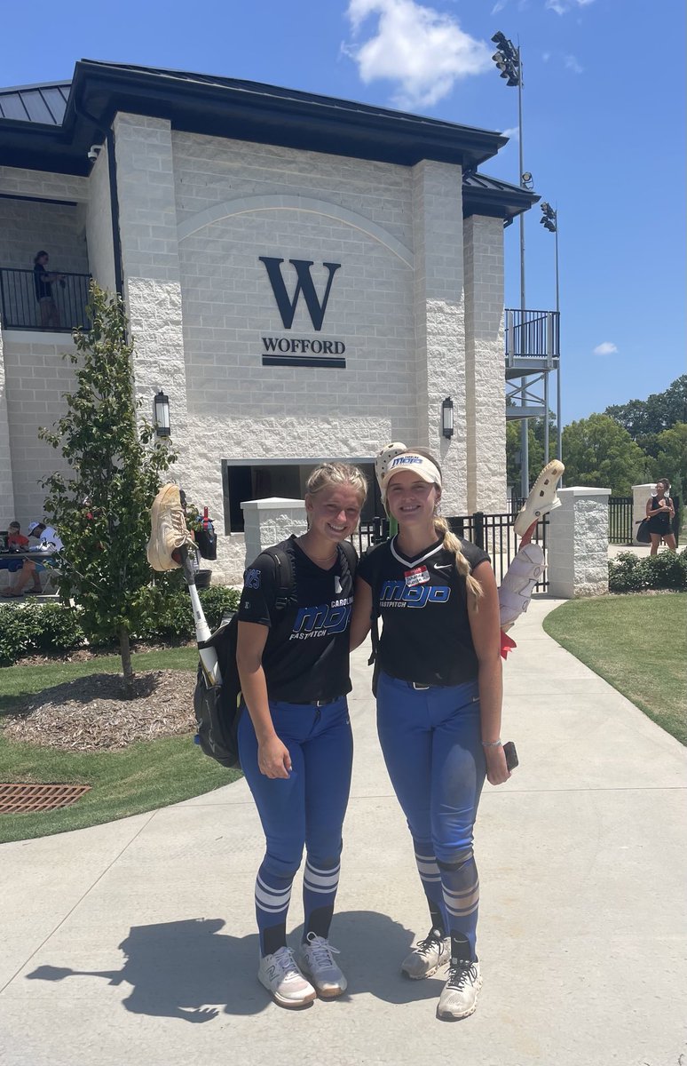 Thank you ⁦<a href="/CoachCButler/">Chelsea Butler</a>⁩ and ⁦<a href="/kara_shutt/">Kara Shutt</a>⁩ for the camp today ⁦<a href="/WoffordSoftball/">Wofford Softball</a>⁩  with ⁦<a href="/joanderson721/">Johanna Anderson</a>⁩ ⁦<a href="/mojofastpitch1/">carolina Mojo fastpitch</a>⁩