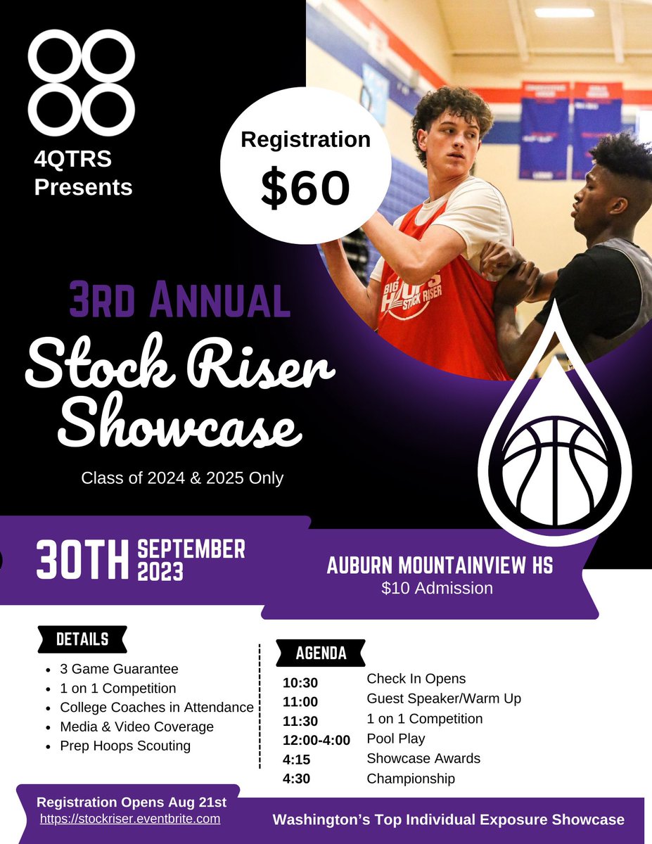 Northwest Drip 🏀 (@nwdriphoops) on Twitter photo The showcase is BACK! September 30th we will be hosting our 3rd Annual Showcase. This is a great platform to show your game without limitations. 10+ colleges have already confirmed to attend. Registration opens August 21st
Reach out for an invite to an early registration link! The showcase is BACK! September 30th we will be hosting our 3rd Annual Showcase. This is a great platform to show your game without limitations. 10+ colleges have already confirmed to attend. Registration opens August 21st
Reach out for an invite to an early registration link!