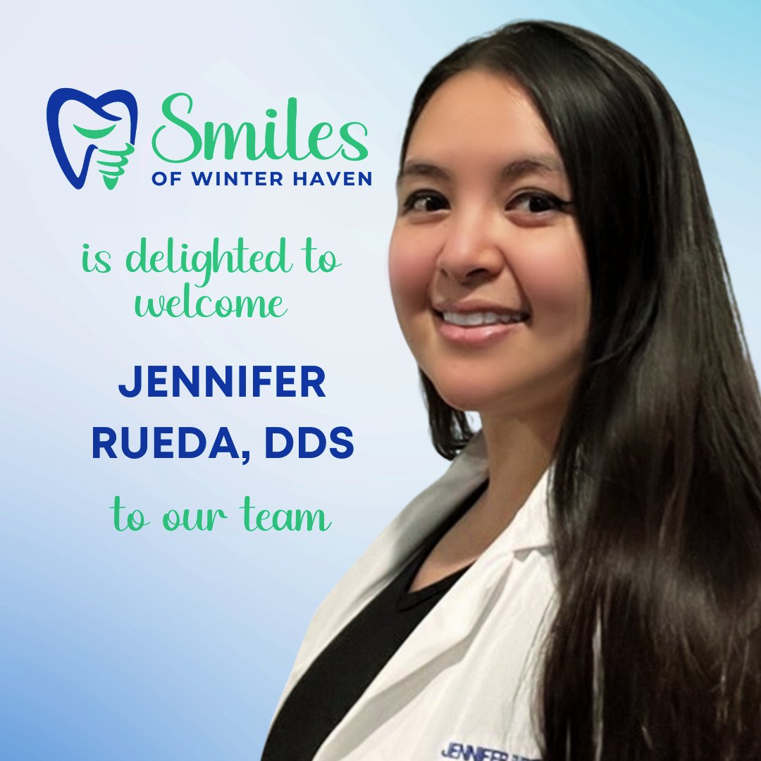Dr. Jennifer Rueda, DDS has joined the Smiles of Winter Haven team and we could not be happier. Dr. Rueda earned her DDS from the Kornberg School of Dentistry at Temple University in Philadlephia, PA.   👏🎉🦷