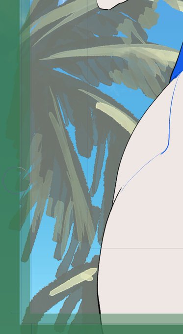 こういうボソボソ感のある油彩背景好きだったんだよな いいブラシおしえてもらえた 